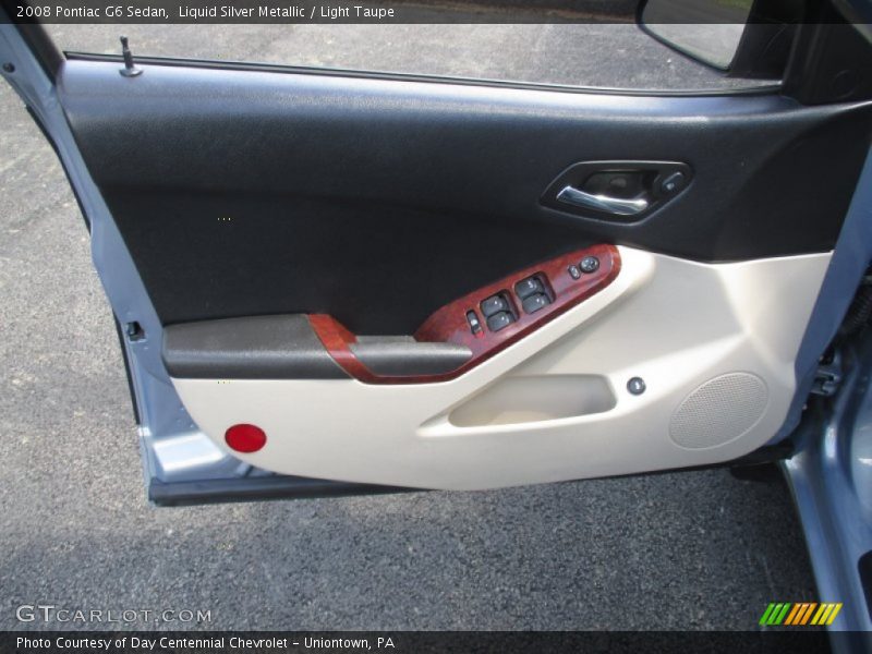Liquid Silver Metallic / Light Taupe 2008 Pontiac G6 Sedan