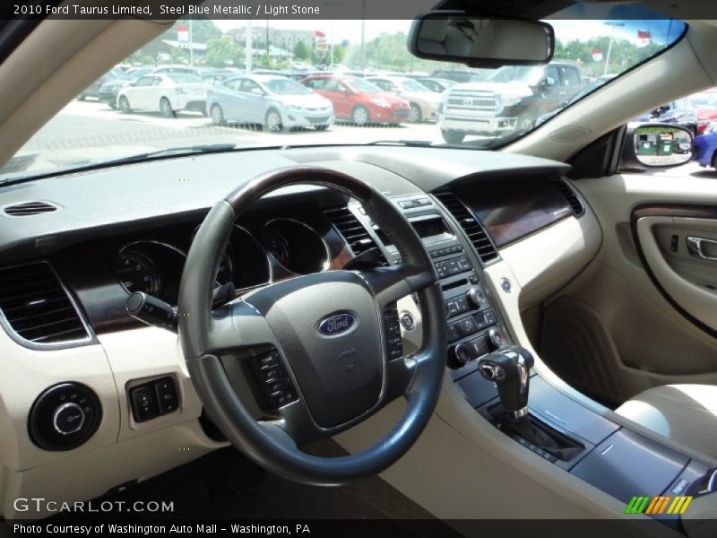 Steel Blue Metallic / Light Stone 2010 Ford Taurus Limited