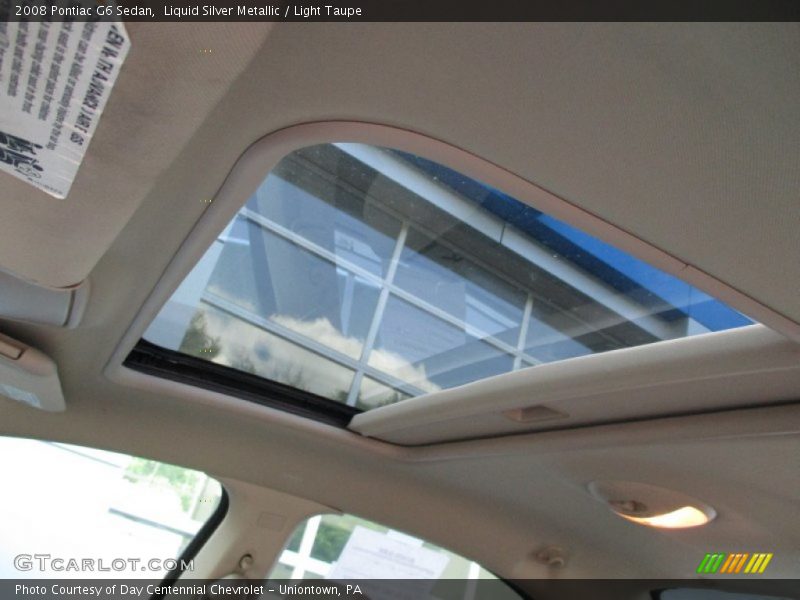 Liquid Silver Metallic / Light Taupe 2008 Pontiac G6 Sedan