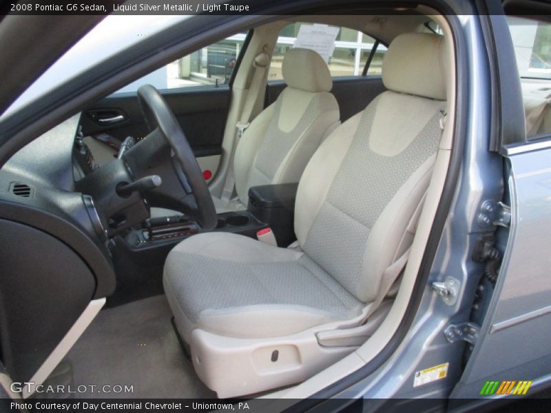 Liquid Silver Metallic / Light Taupe 2008 Pontiac G6 Sedan