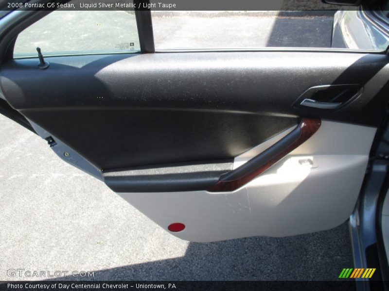 Liquid Silver Metallic / Light Taupe 2008 Pontiac G6 Sedan