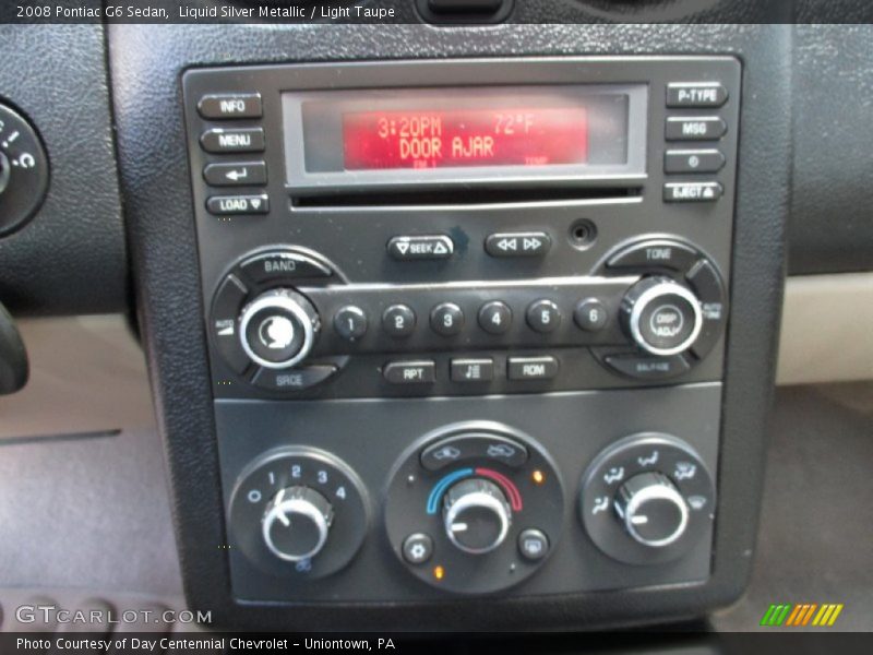 Liquid Silver Metallic / Light Taupe 2008 Pontiac G6 Sedan
