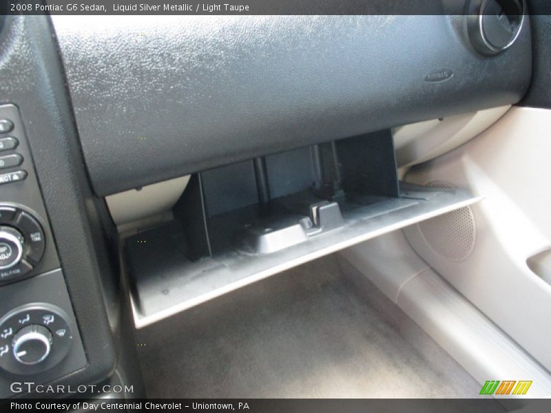 Liquid Silver Metallic / Light Taupe 2008 Pontiac G6 Sedan