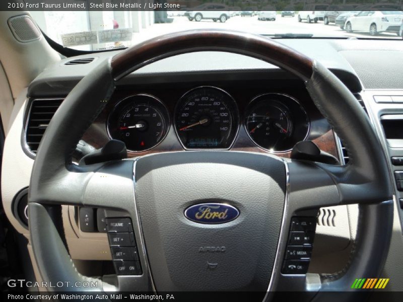 Steel Blue Metallic / Light Stone 2010 Ford Taurus Limited