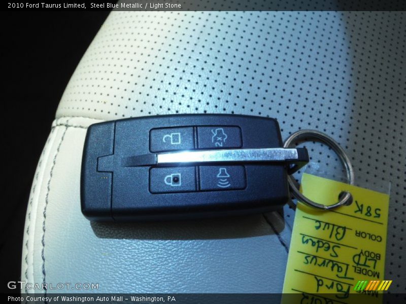 Steel Blue Metallic / Light Stone 2010 Ford Taurus Limited