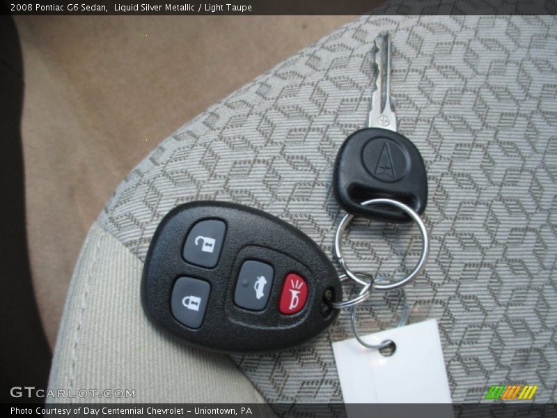 Liquid Silver Metallic / Light Taupe 2008 Pontiac G6 Sedan