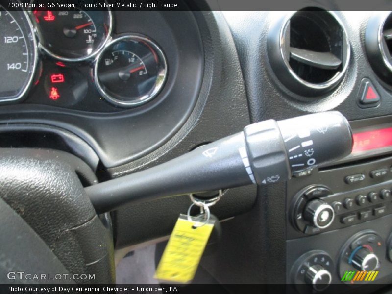 Liquid Silver Metallic / Light Taupe 2008 Pontiac G6 Sedan