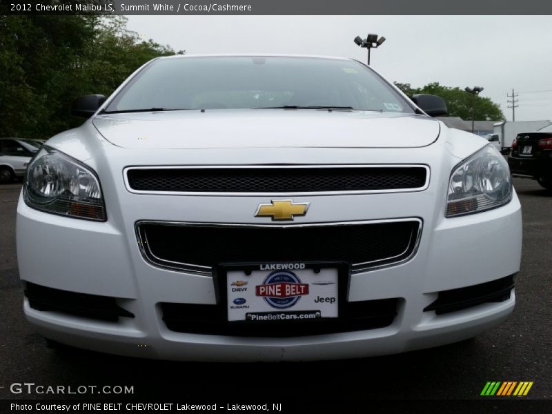 Summit White / Cocoa/Cashmere 2012 Chevrolet Malibu LS