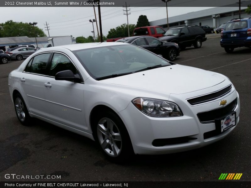 Summit White / Cocoa/Cashmere 2012 Chevrolet Malibu LS