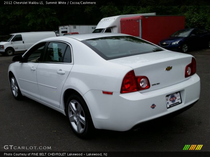 Summit White / Cocoa/Cashmere 2012 Chevrolet Malibu LS