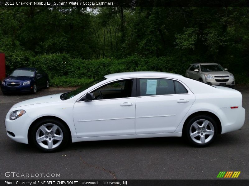 Summit White / Cocoa/Cashmere 2012 Chevrolet Malibu LS