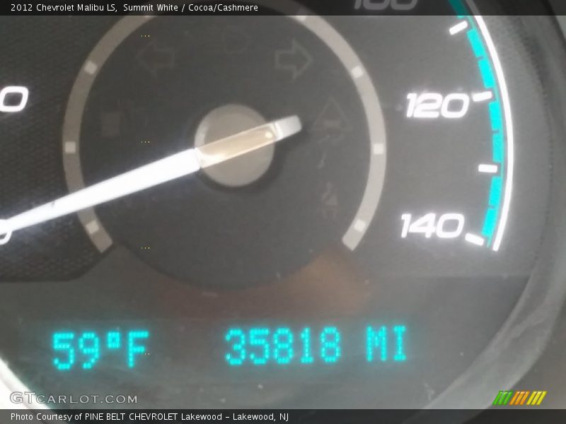 Summit White / Cocoa/Cashmere 2012 Chevrolet Malibu LS