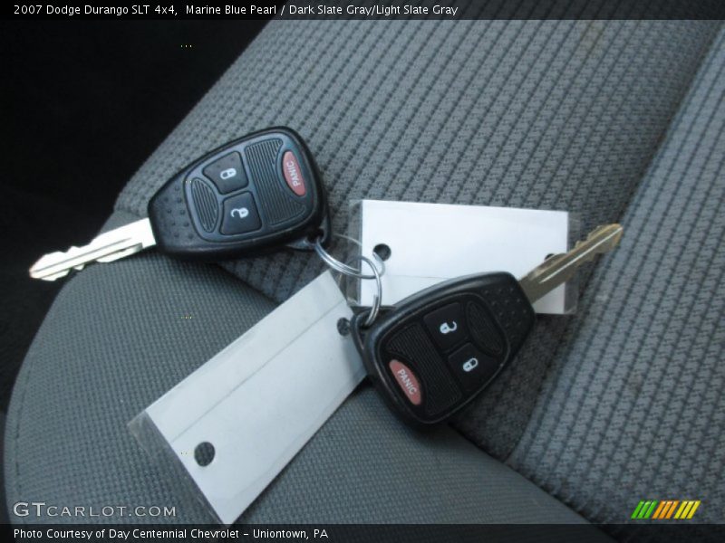 Marine Blue Pearl / Dark Slate Gray/Light Slate Gray 2007 Dodge Durango SLT 4x4