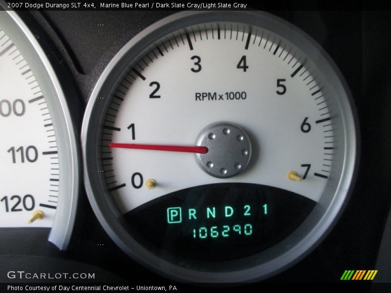 Marine Blue Pearl / Dark Slate Gray/Light Slate Gray 2007 Dodge Durango SLT 4x4