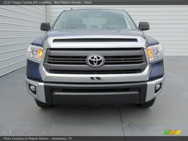 Blue Ribbon Metallic / Black 2015 Toyota Tundra SR5 CrewMax