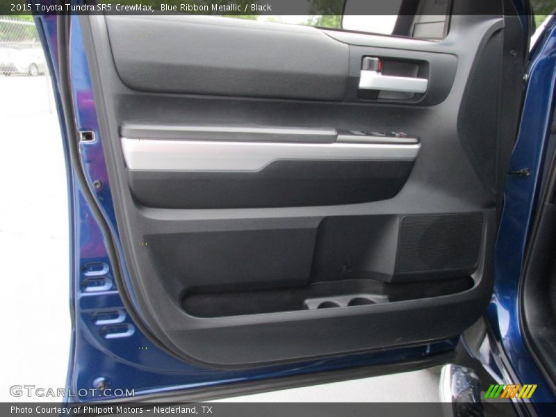 Blue Ribbon Metallic / Black 2015 Toyota Tundra SR5 CrewMax