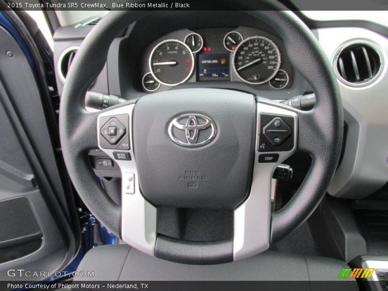 Blue Ribbon Metallic / Black 2015 Toyota Tundra SR5 CrewMax