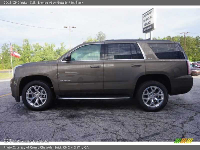 Bronze Alloy Metallic / Jet Black 2015 GMC Yukon SLE