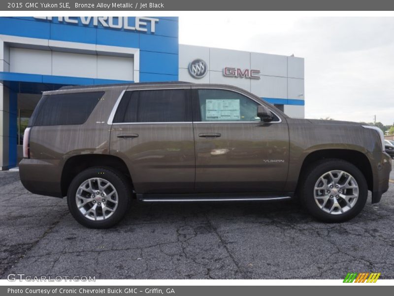 Bronze Alloy Metallic / Jet Black 2015 GMC Yukon SLE