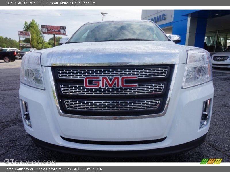 Summit White / Light Titanium 2015 GMC Terrain SLT