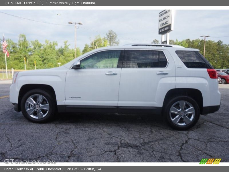 Summit White / Light Titanium 2015 GMC Terrain SLT