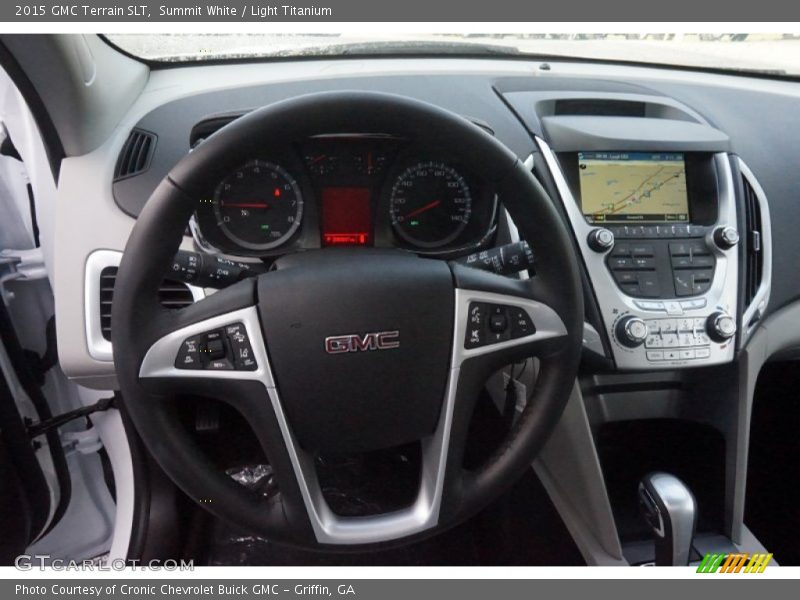 Summit White / Light Titanium 2015 GMC Terrain SLT