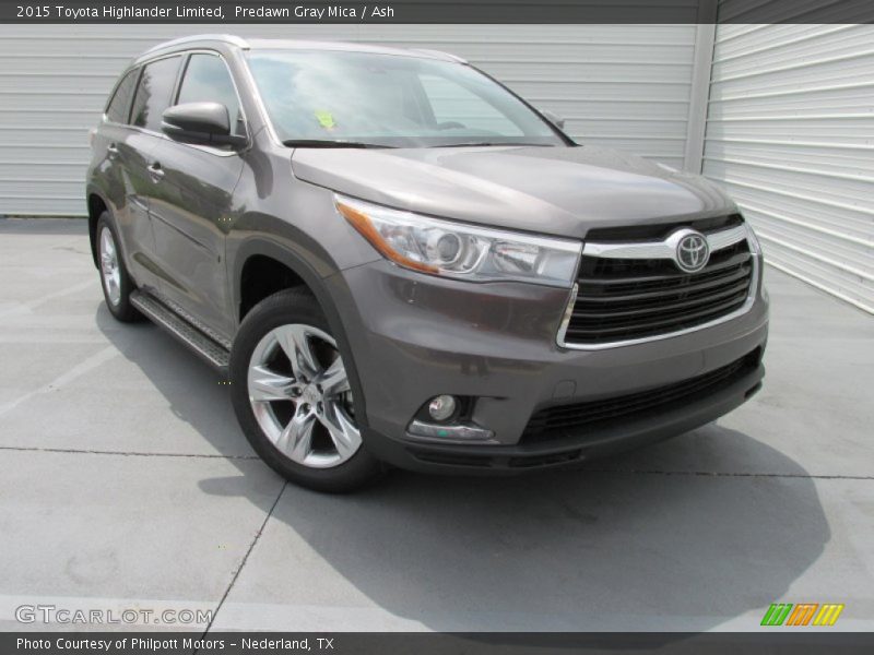 Predawn Gray Mica / Ash 2015 Toyota Highlander Limited