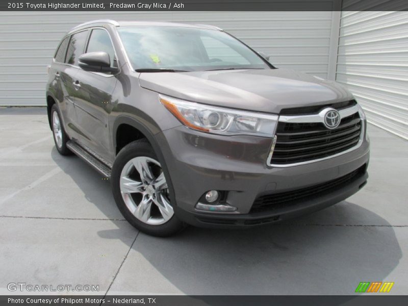 Predawn Gray Mica / Ash 2015 Toyota Highlander Limited