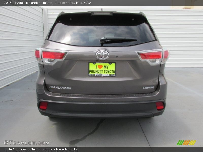 Predawn Gray Mica / Ash 2015 Toyota Highlander Limited