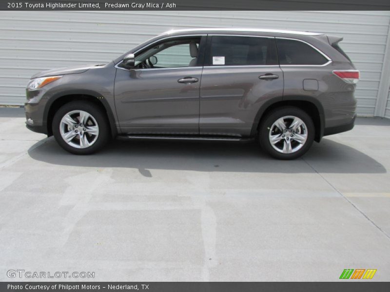 Predawn Gray Mica / Ash 2015 Toyota Highlander Limited