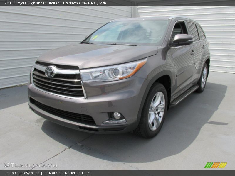 Predawn Gray Mica / Ash 2015 Toyota Highlander Limited