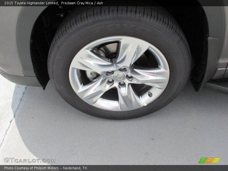 Predawn Gray Mica / Ash 2015 Toyota Highlander Limited