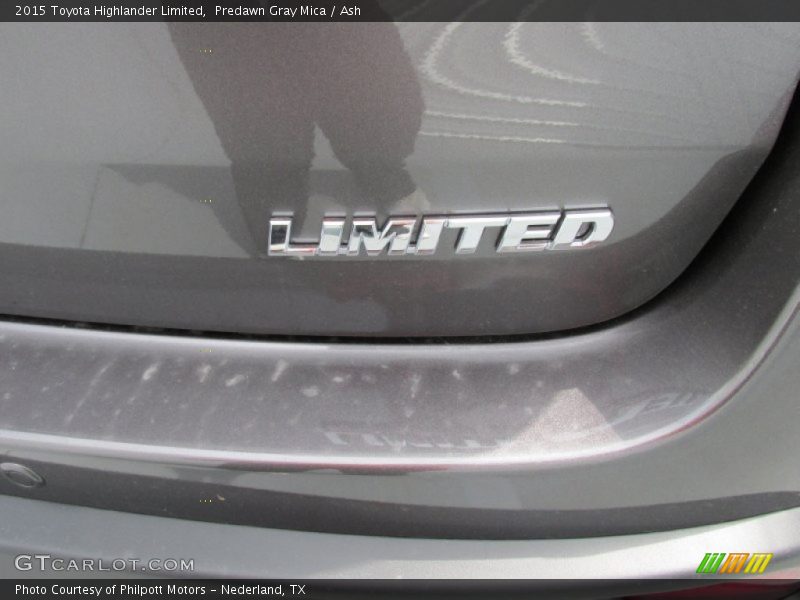 Predawn Gray Mica / Ash 2015 Toyota Highlander Limited