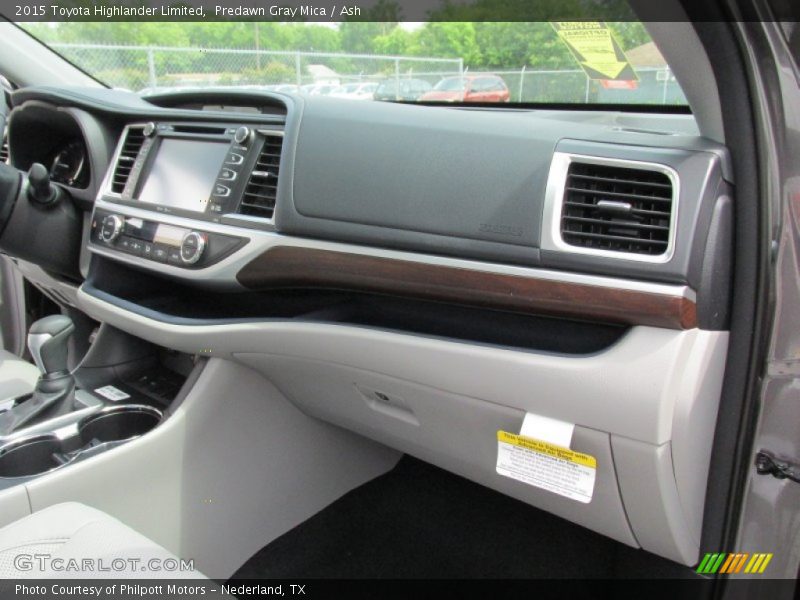 Predawn Gray Mica / Ash 2015 Toyota Highlander Limited