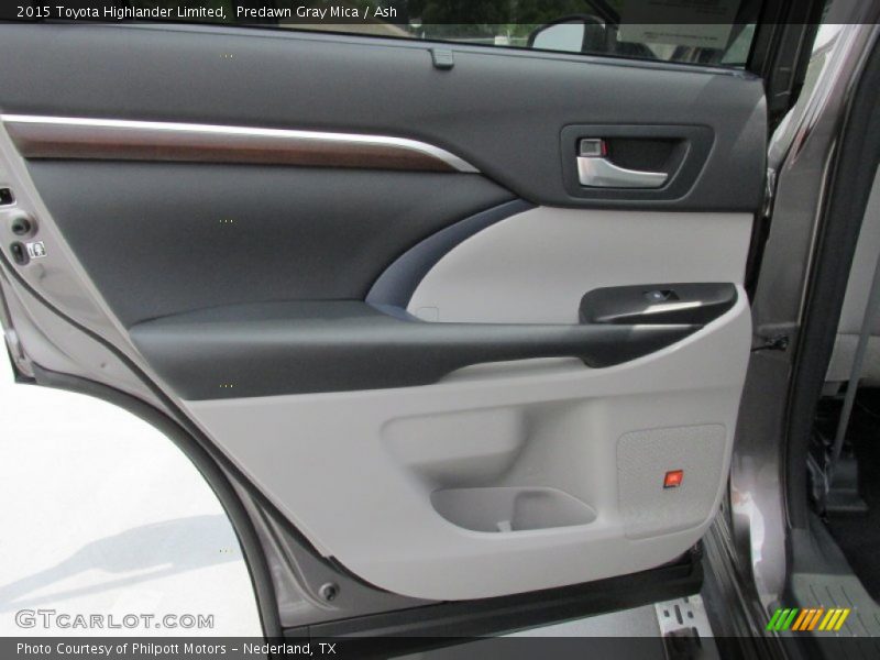 Predawn Gray Mica / Ash 2015 Toyota Highlander Limited