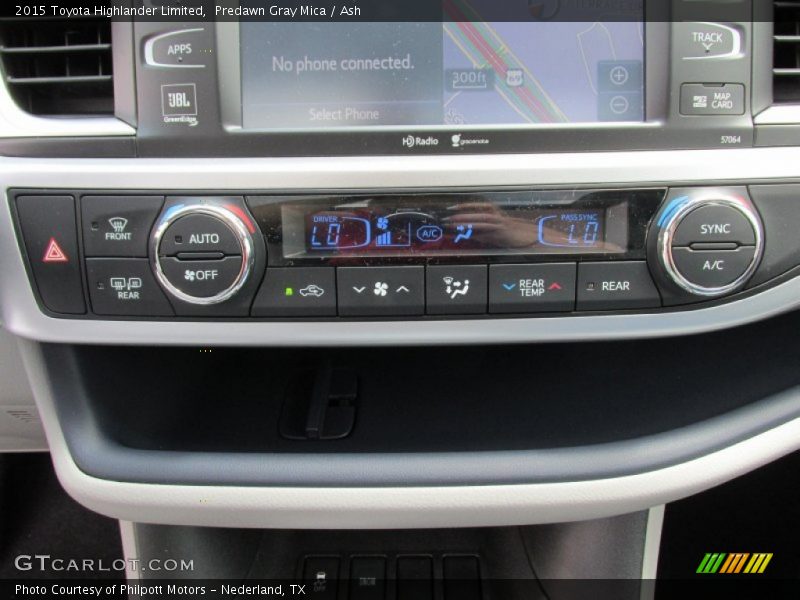 Predawn Gray Mica / Ash 2015 Toyota Highlander Limited