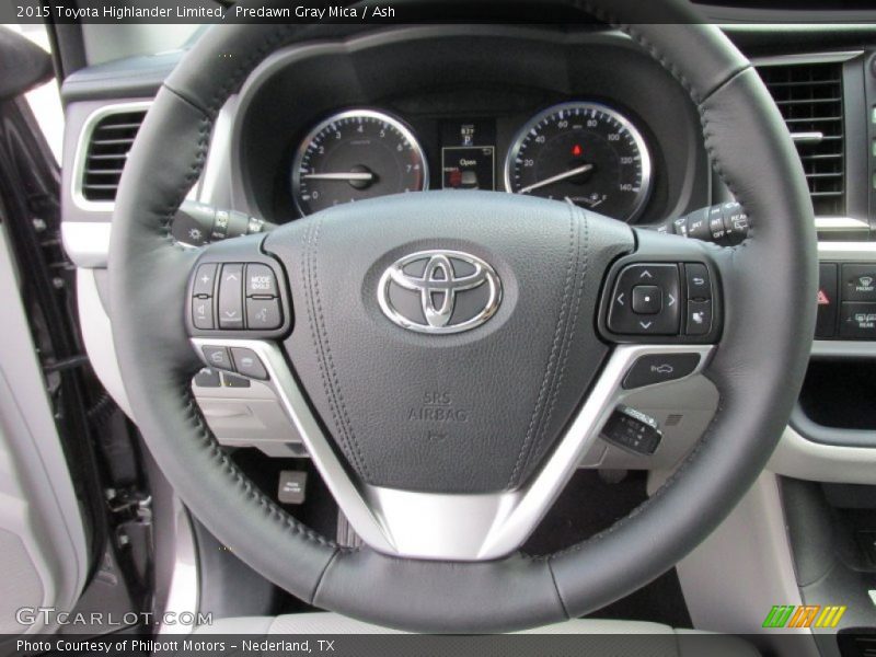 Predawn Gray Mica / Ash 2015 Toyota Highlander Limited