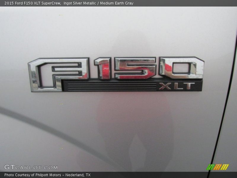 Ingot Silver Metallic / Medium Earth Gray 2015 Ford F150 XLT SuperCrew