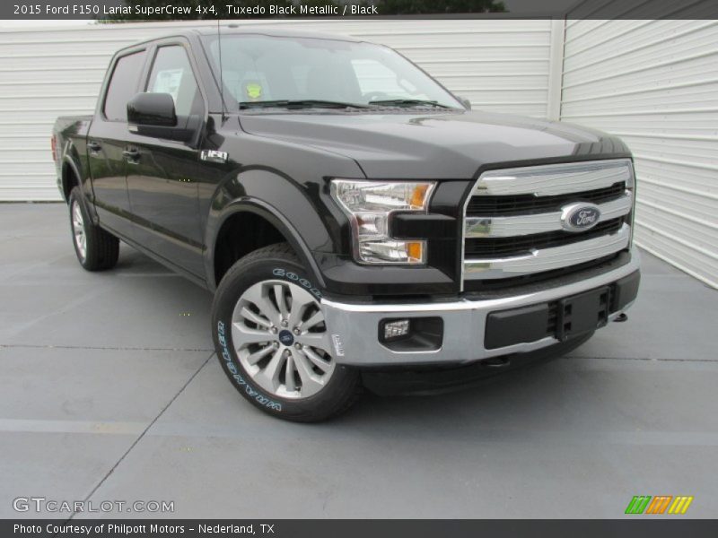 Tuxedo Black Metallic / Black 2015 Ford F150 Lariat SuperCrew 4x4