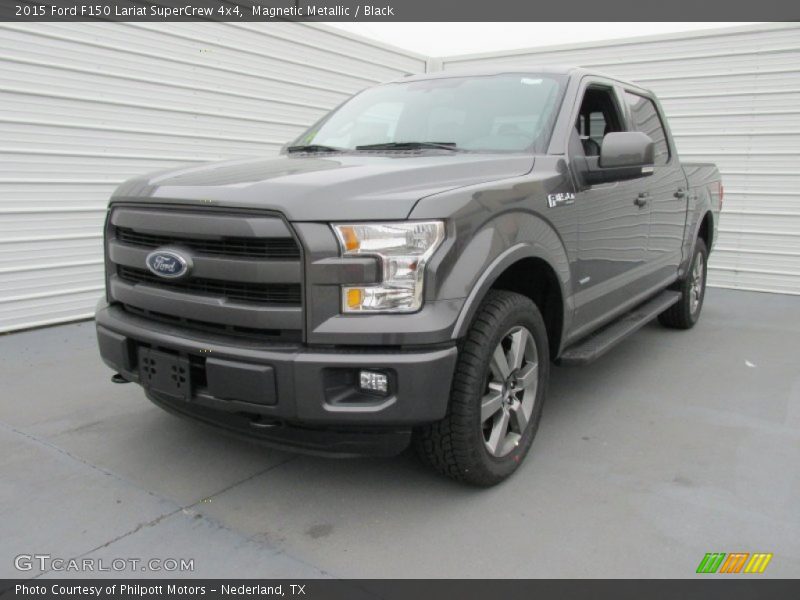 Magnetic Metallic / Black 2015 Ford F150 Lariat SuperCrew 4x4