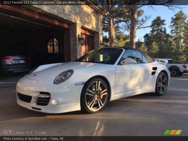 Carrara White / Black 2011 Porsche 911 Turbo S Cabriolet