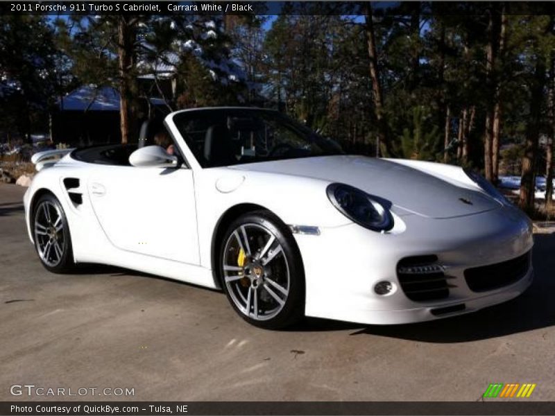 Carrara White / Black 2011 Porsche 911 Turbo S Cabriolet
