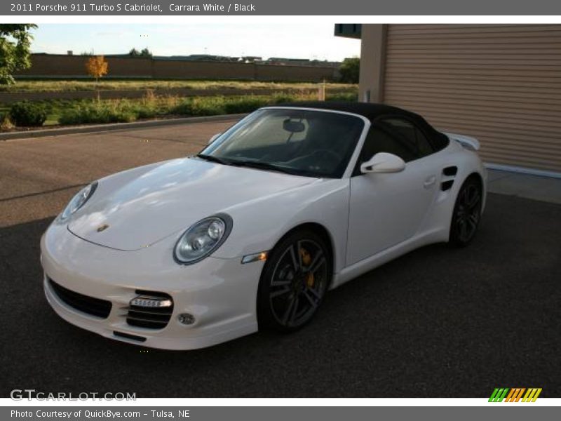 Carrara White / Black 2011 Porsche 911 Turbo S Cabriolet