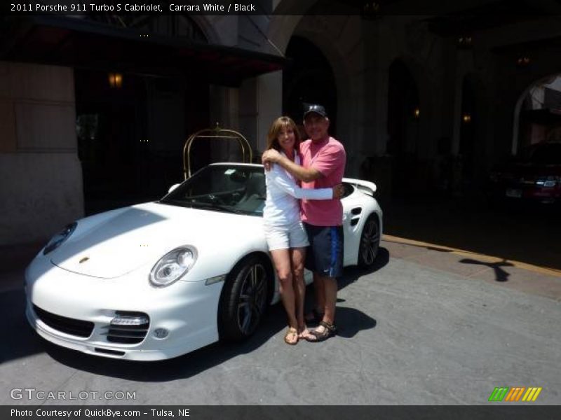 Carrara White / Black 2011 Porsche 911 Turbo S Cabriolet