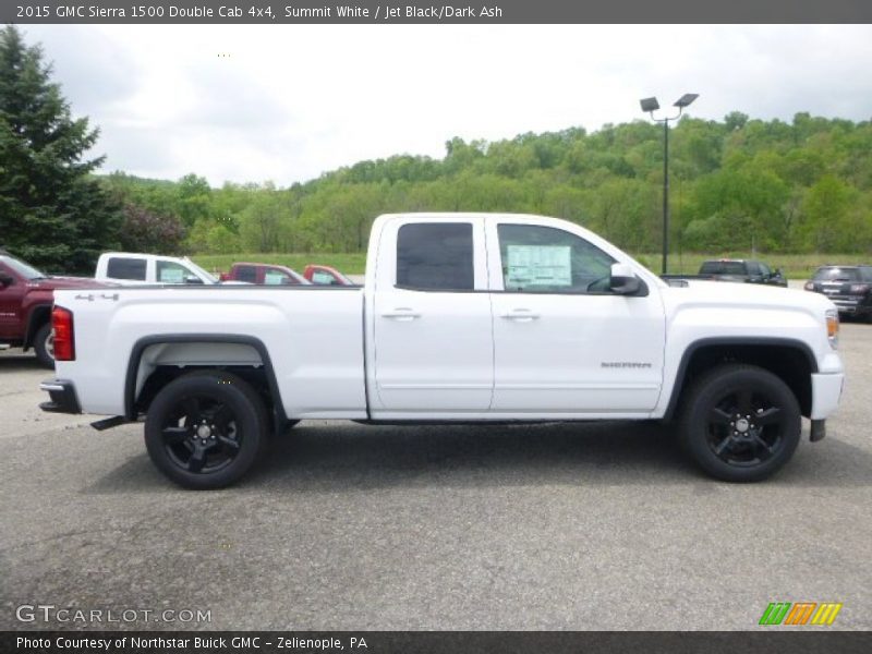 Summit White / Jet Black/Dark Ash 2015 GMC Sierra 1500 Double Cab 4x4