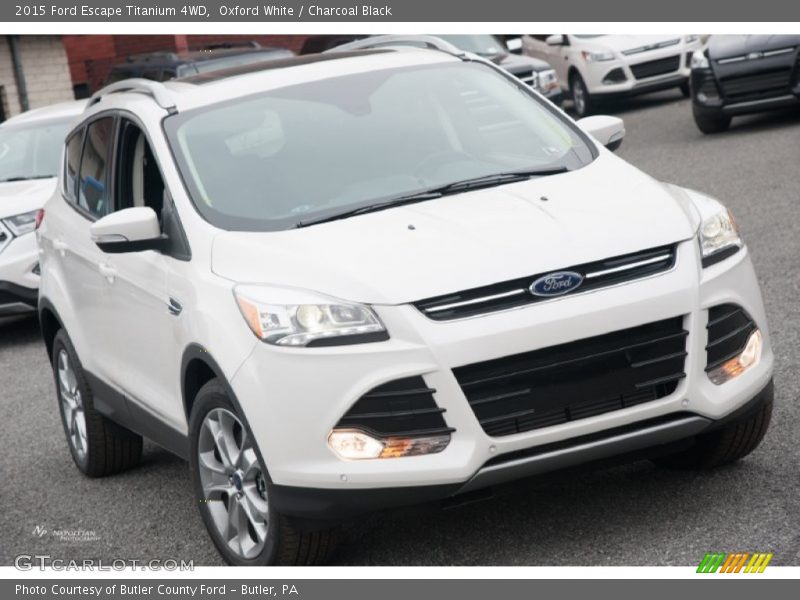 Oxford White / Charcoal Black 2015 Ford Escape Titanium 4WD