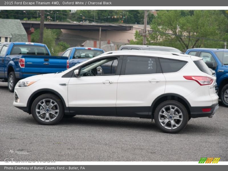 Oxford White / Charcoal Black 2015 Ford Escape Titanium 4WD