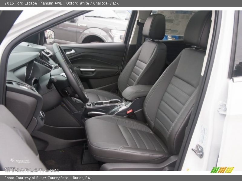 Oxford White / Charcoal Black 2015 Ford Escape Titanium 4WD