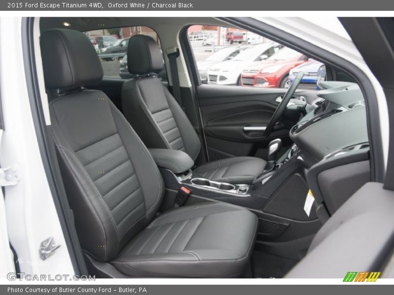 Oxford White / Charcoal Black 2015 Ford Escape Titanium 4WD