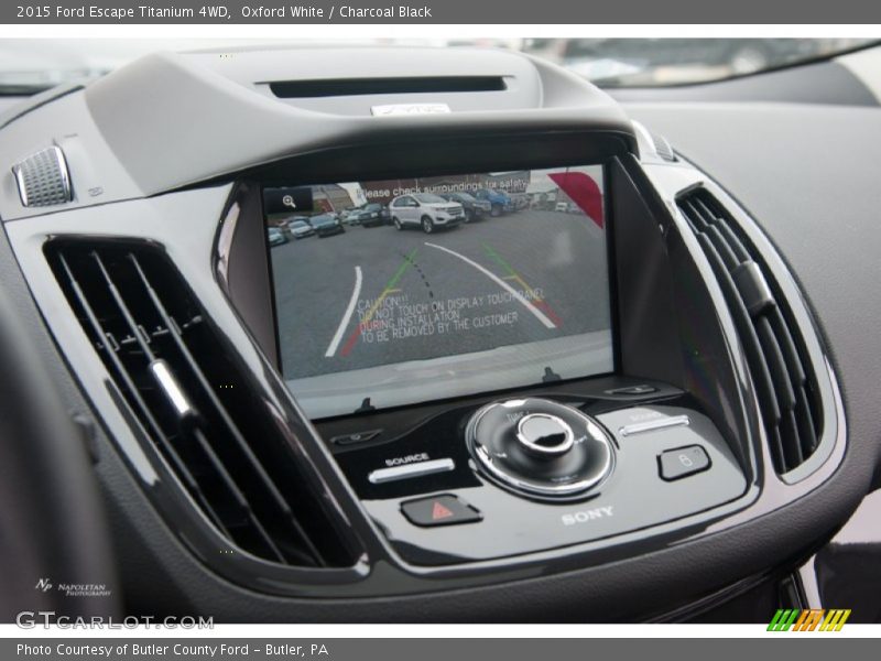 Oxford White / Charcoal Black 2015 Ford Escape Titanium 4WD